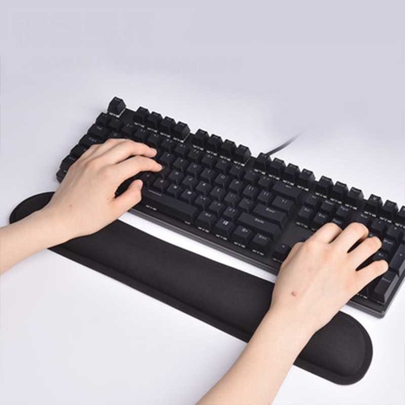 Bantalan Penyangga Tangan Memory Foam Untuk Mengetik Keyboard Komputer Shopee Indonesia