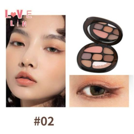 Lameila Eyeshadow Pallete 7 Warna Mutiara Matte Blush Glitter 5098