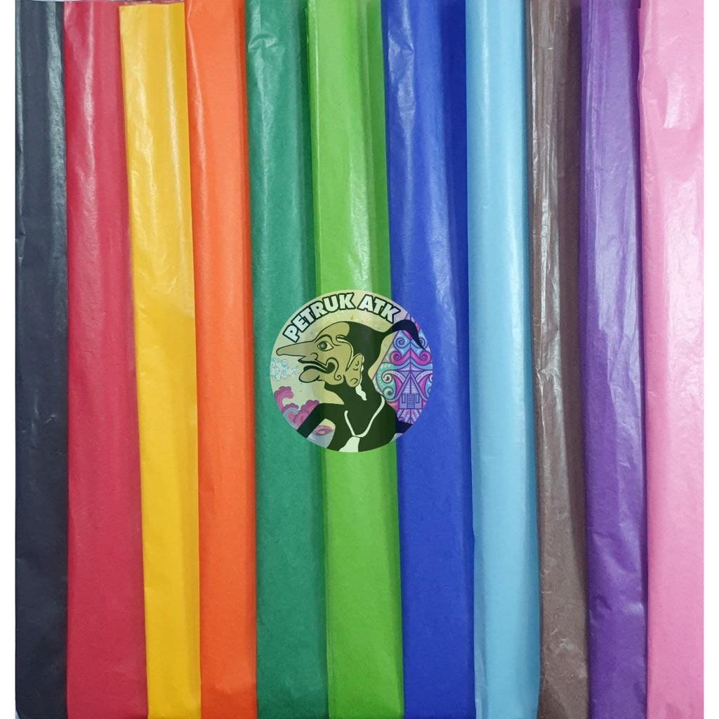 

[PAK] KERTAS MINYAK / KERTAS LAYANGAN WARNA / PUTIH (10 LEMBAR) PACKING DILIPAT