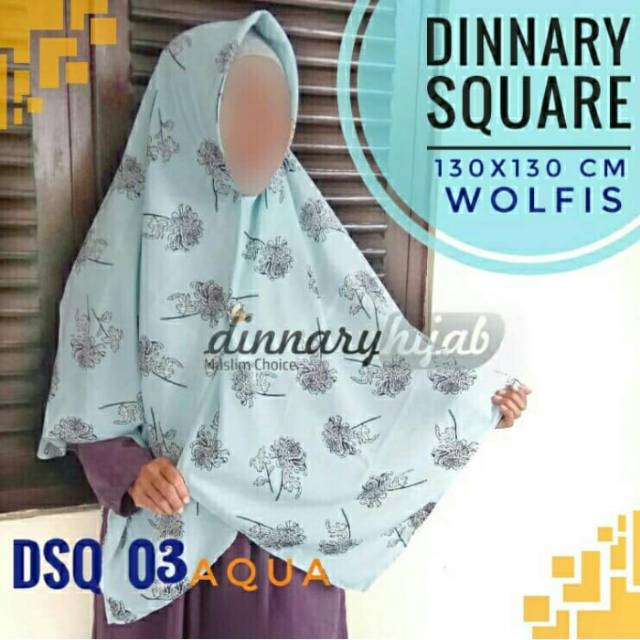 SEGIEMPAT MOTIF 130 x 130  ||  DINNARY HIJAB