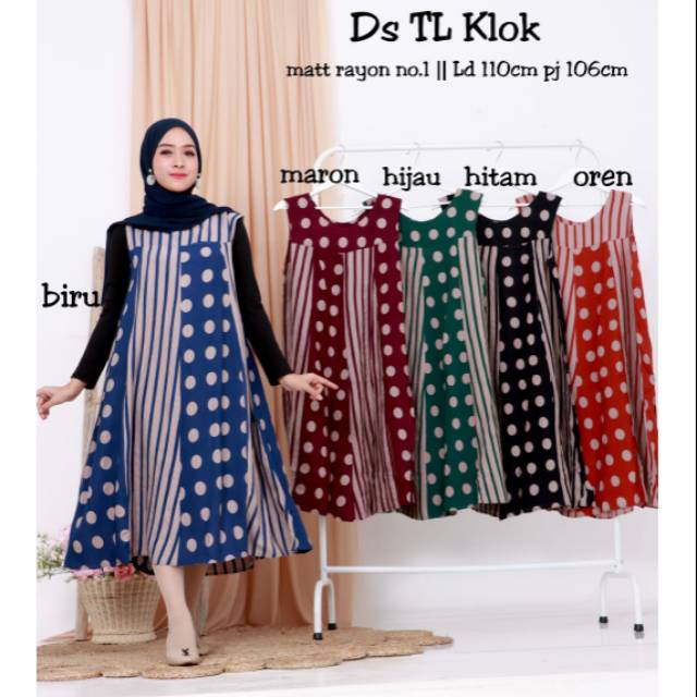 Homedress daster batik tanpa lengan