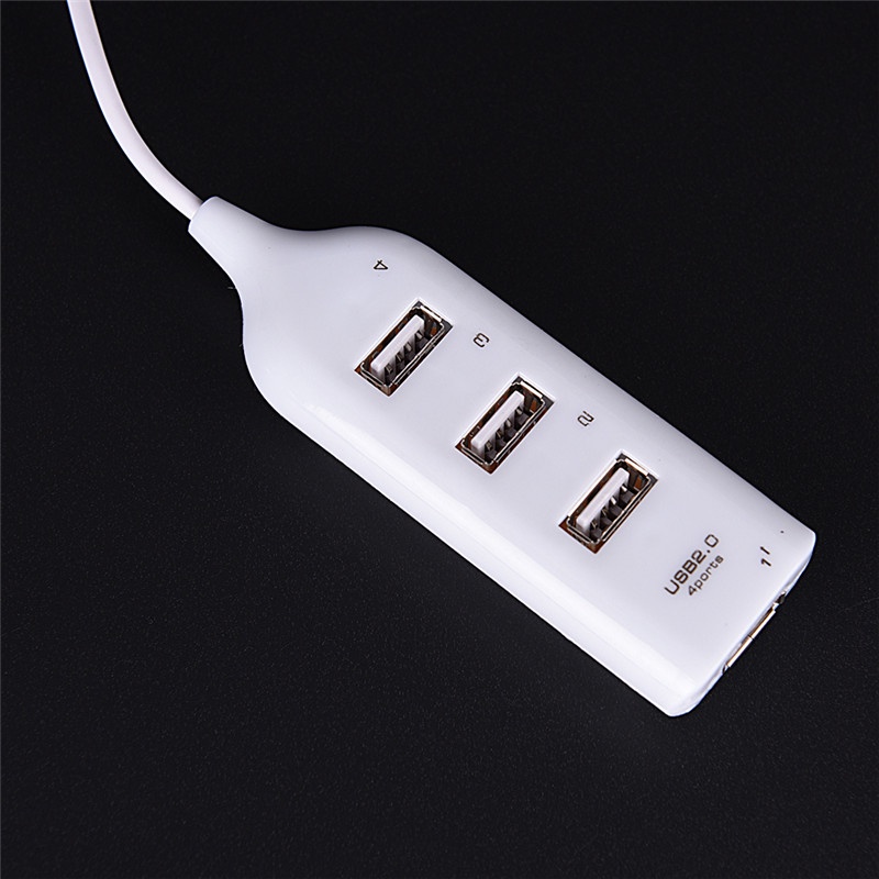 Adaptor Splitter Hub 4 Port USB 2.0 Kecepatan Tinggi Untuk PC Komputer Laptop