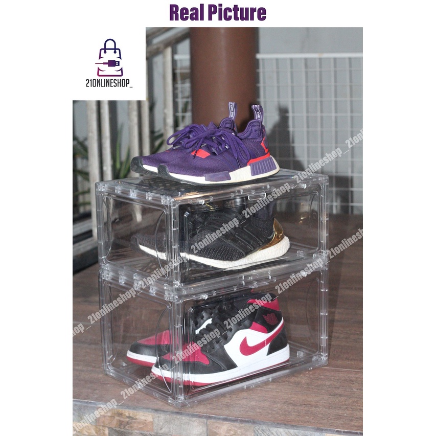 Shoe Box Full Acrylic Kotak Sepatu Akrilik Box Sepatu Sneakers Box Yeezy Box Jordan Box Air Jordan Box