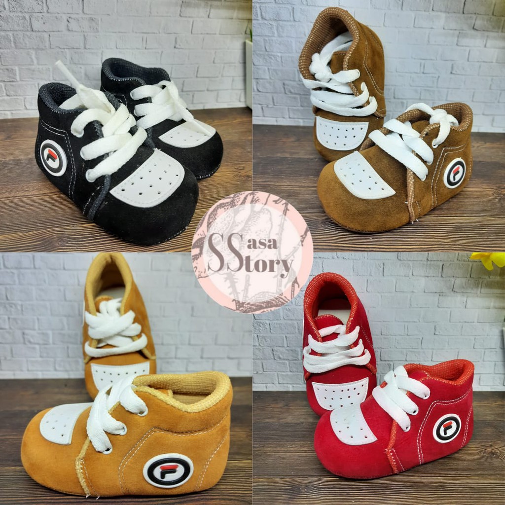 SEPATU PREWALKER BABY BAYI UNISEX TALI BLUDRU 0-12 BULAN GP11