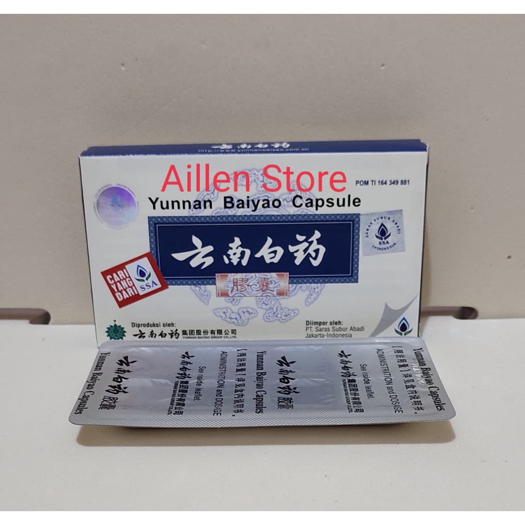 {COD} Yunan Baiyao Capsule Original BPOM PT. SSA - Obat menghentikan Pendarahan, Wasir, Luka dalam &