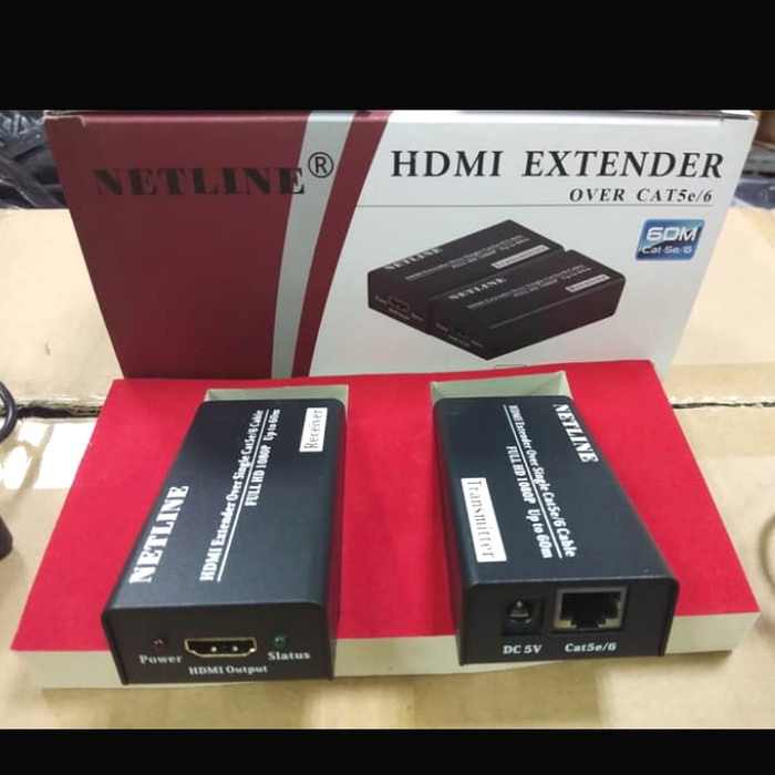 Netlline Hdmi Extender Full HD Up to 60m - Extender Hdmi 60 Meter