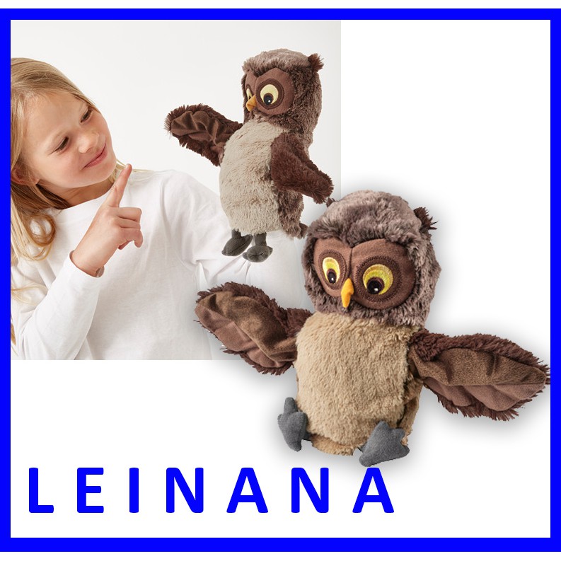 VANDRING UGGLA boneka tangan / boneka burung hantu BONEKA BINATANG