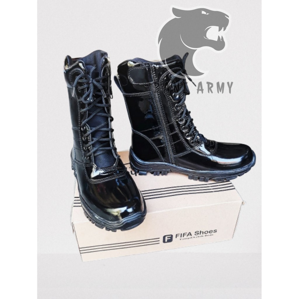 Sepatu PDL Model TNI Kilap/ Sepatu PDL KIlap/ Sepatu Security/ Sepatu Linmas