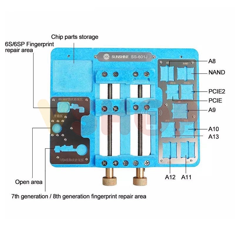 MAINBOARD PCB FINGERPRINT REPAIR HOLDER UNIVERSAL SUNSHINE SS-601J