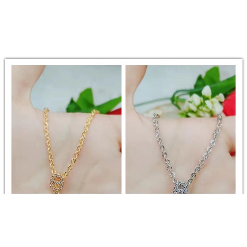 Kalung Xuping Permata Lapis Emas 18K Perhiasan Fashion F34.35