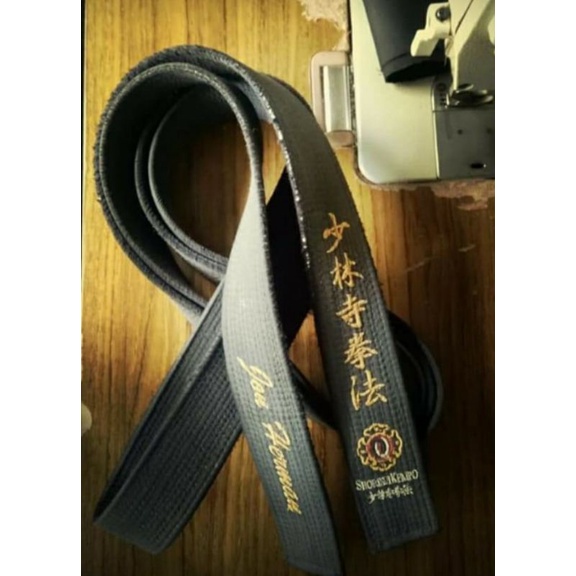 sabuk hitam vintage Shorinji Kempo