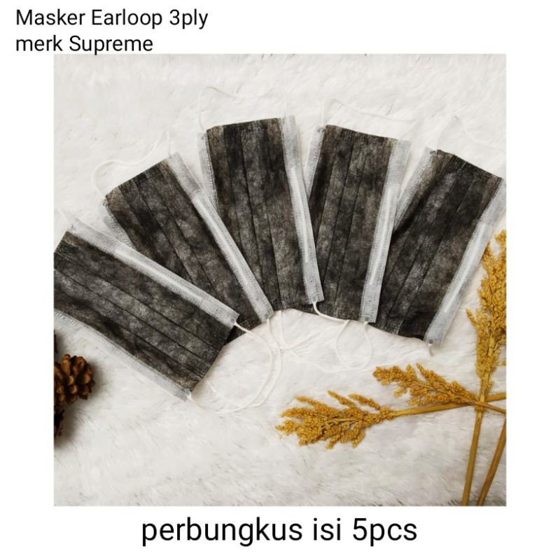 masker earloop 3ply sekali pakai merk supreme masker kesehatan masker medis