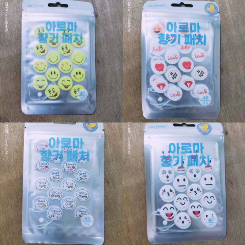

Stiker Masker Aromaterapi (1 Pack isi 48 Aroma jeruk | permen karet) Stiker tempelan masker motivasi