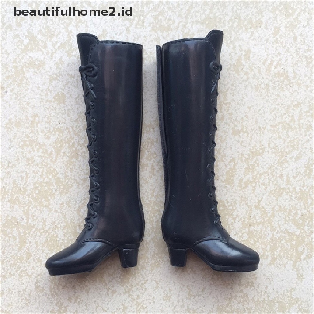 (Beautifulhome2.Id) Sepatu Boots Panjang High Heels Casual Untuk Boneka Barbie