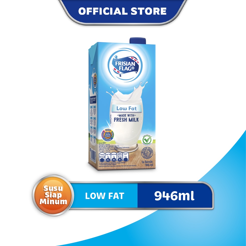 Jual Frisian Flag Susu Uht Low Fat Ml Shopee Indonesia