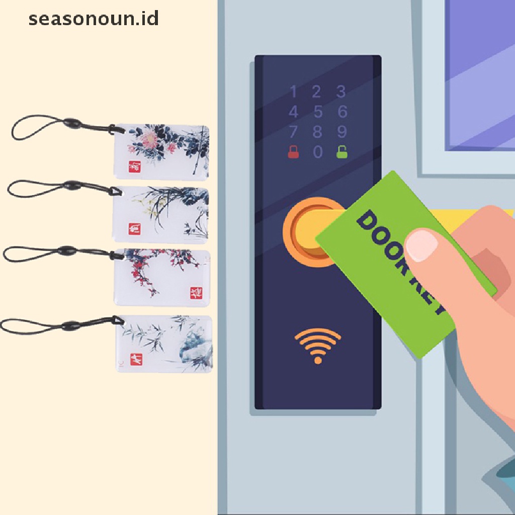 (seasonoun) Kartu 135KHZ Tanpa Kontak Anti Air Untuk Kunci Sidik Jari / IC / Akses Pintu Masuk