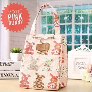 IKILOSHOP Model Korea Tas Bekal Lunch Bag dengan pelapis penahan suhu makanan