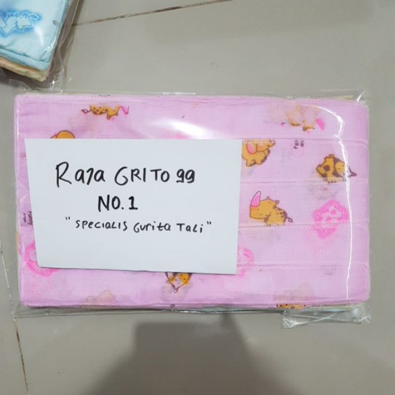 Gurita bayi warna sablon TR Besar isi 1 Lusin / 12 Pcs Grita tali warna print Large / Grito ikat warna gambar - Grosir