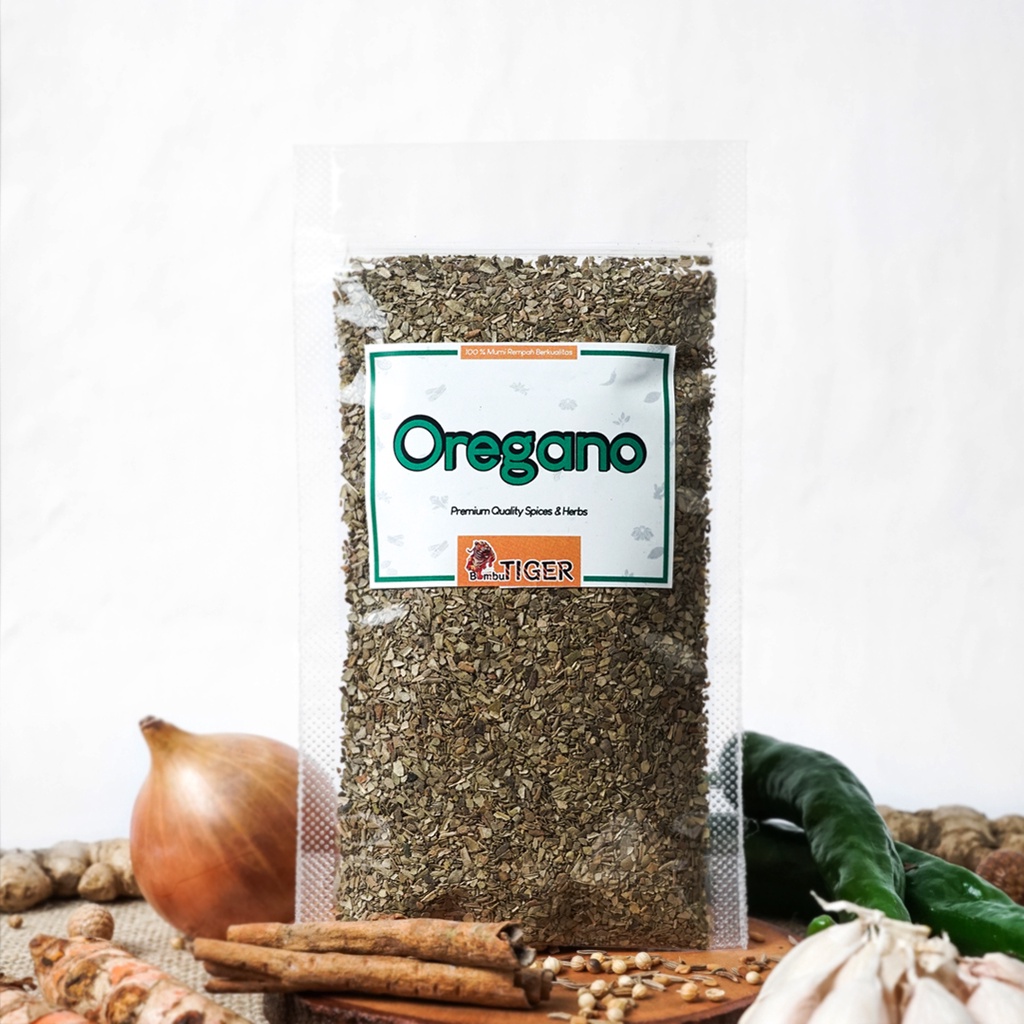 

OREGANO BUBUK KASAR - Oregano Kering Murni / Penyedap - Garnis - Italian Herbs / BUMBUTIGER