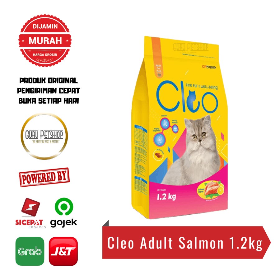 Cleo Salmon 1.2kg Freshpack Makanan Kucing Cleo Cat Food Salmon Flavor
