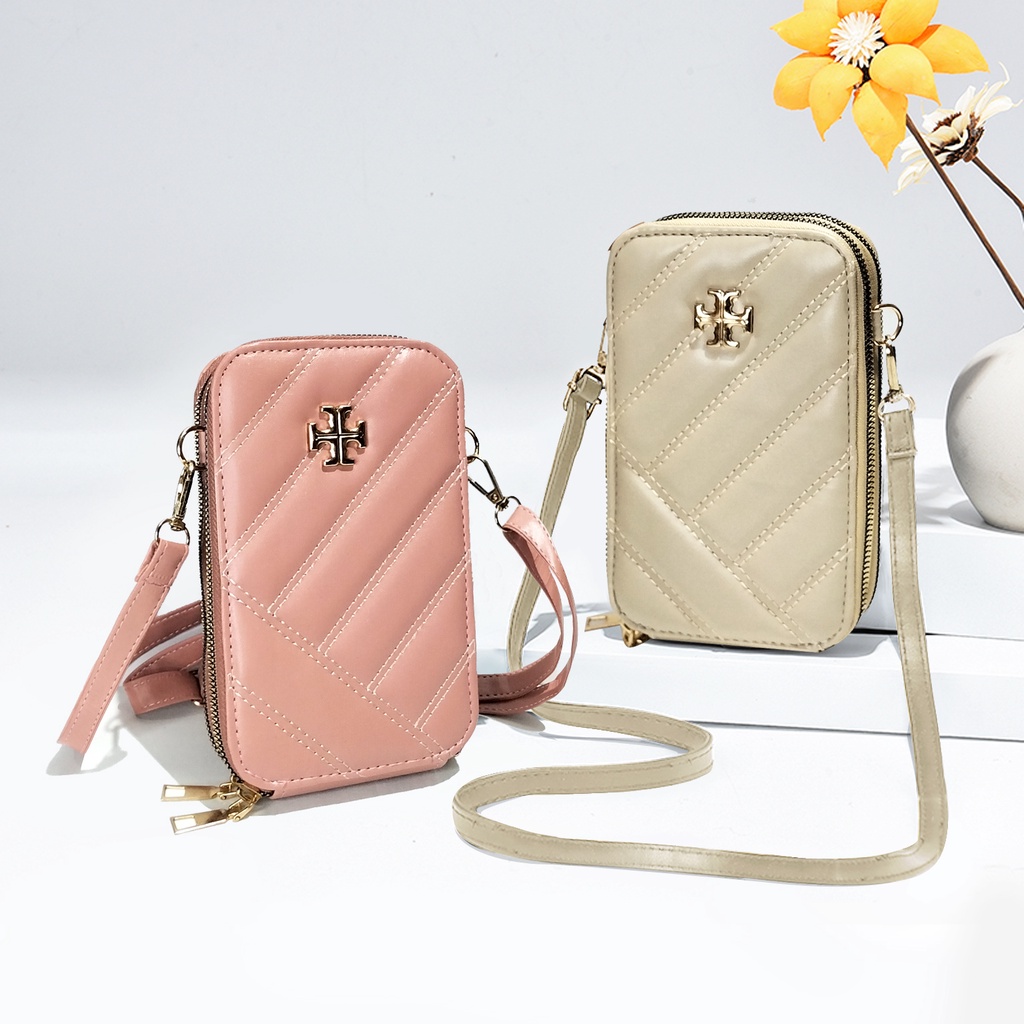 Sling phone cewek Tas Wanita shoulder bag Tali panjang Kulit Sintetis Remaja Kekinian Tas hp &amp; tas dompet wanita