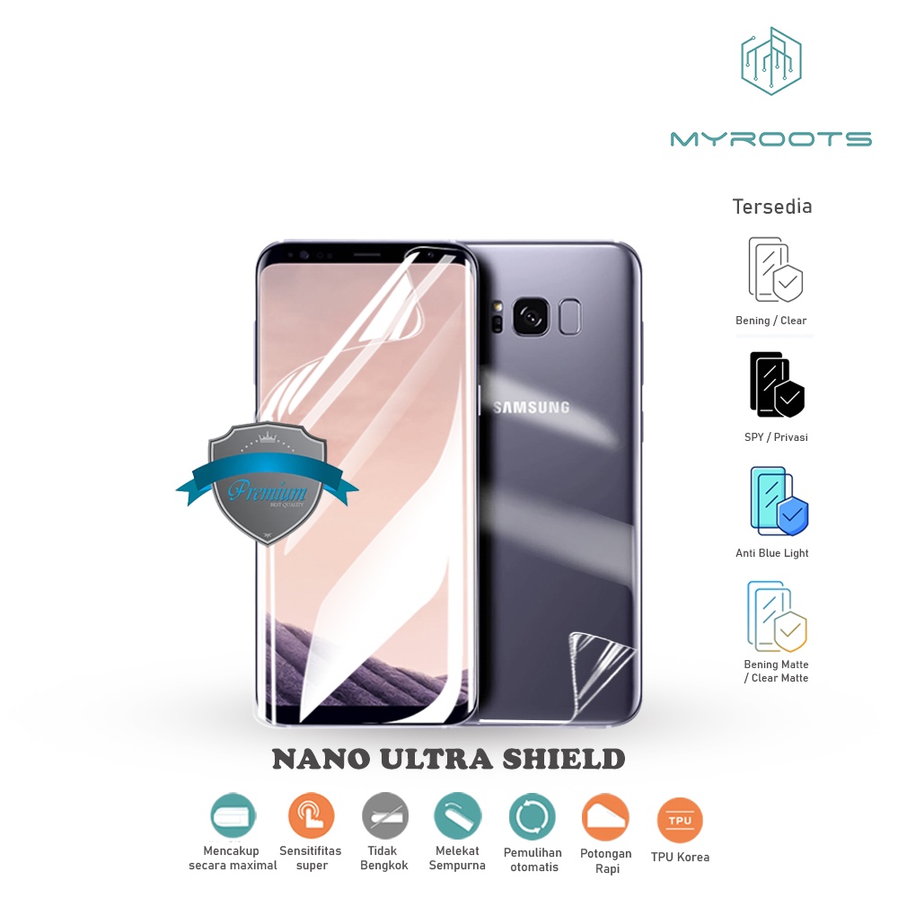 ANTI GORES JELLY HYDROGEL SAMSUNG S8 - S8 PLUS - S9 - S9 PLUS - ANTI BLUE RAY - SPY - GLARE MATTE