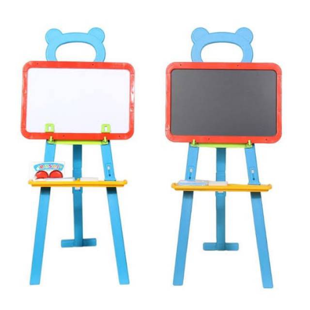 Learning Easel Papan Tulis Anak Papan Mainan Anak Puzzle Anak Wooden Toys Mainan Kayu Puzzle Huruf