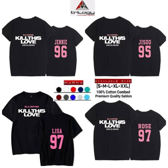 Jual Kaos Blackpink Kill This Love Keren Member Blackpink Kaos Kpop