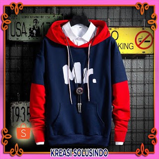 COD KAOS LENGAN PANJANG PRIA ST.MR SWEATER HOODIE JUMPER JAKET PRIA LENGAN PANJANG