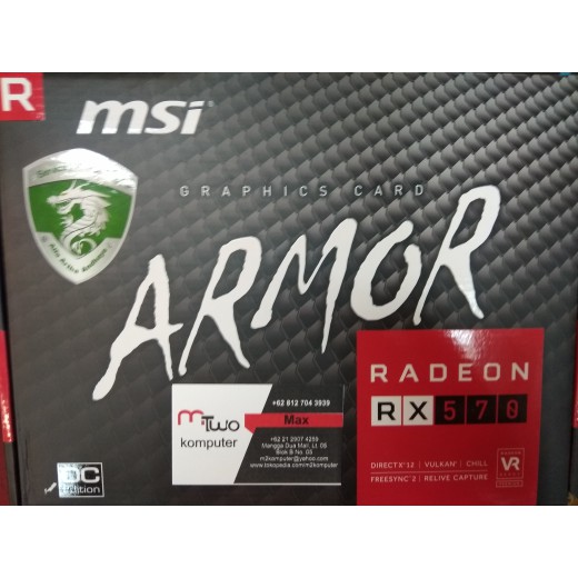 MSI RX 570-8GB ARMOR DDR5 256BIT