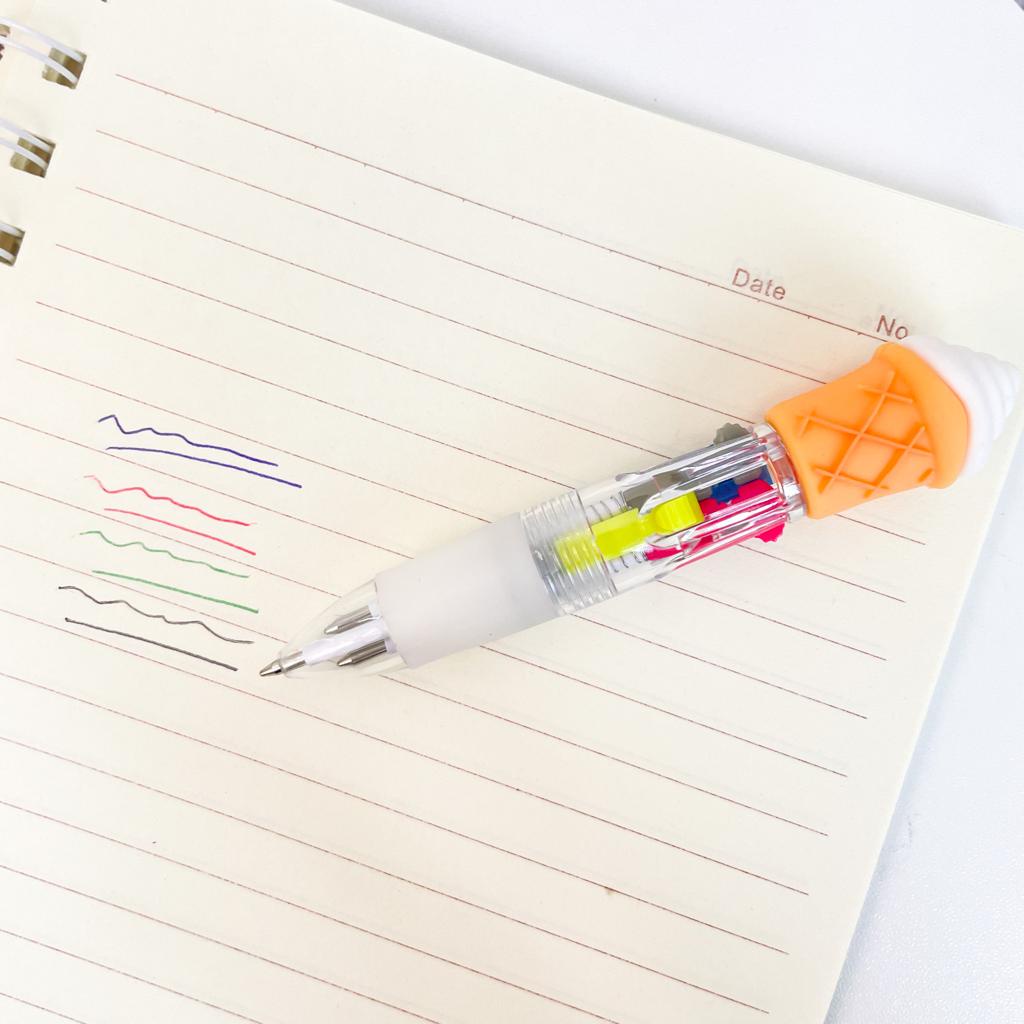 PULPEN CETEK 4 WARNA BURGER KOLA COLA PEN PENA LUCU UNIK READY GROSIR COD-3