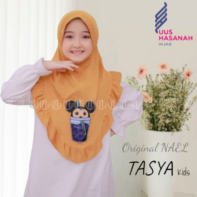 [Ori Nael]TASYA KIDS••hijab instan jersey ayrine••jilbab anak motif