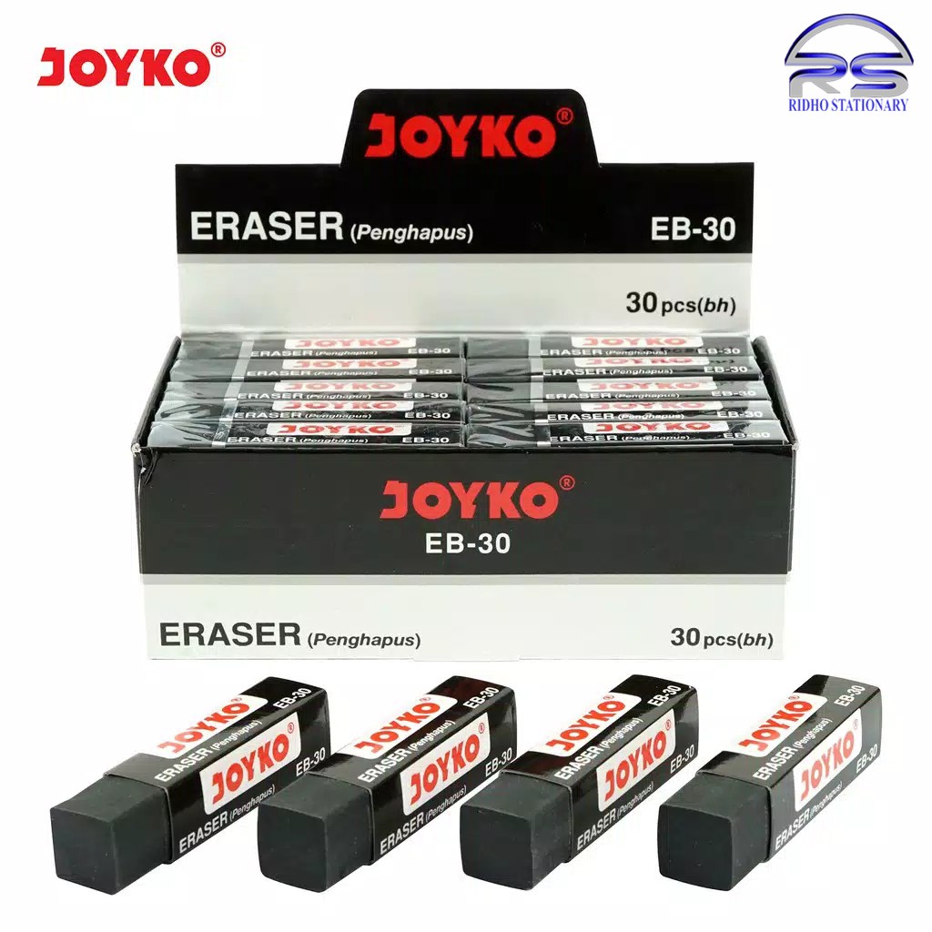 

Penghapus Joyko EB-30 Hitam Stip Medium MURAH...!!!! Per Pcs