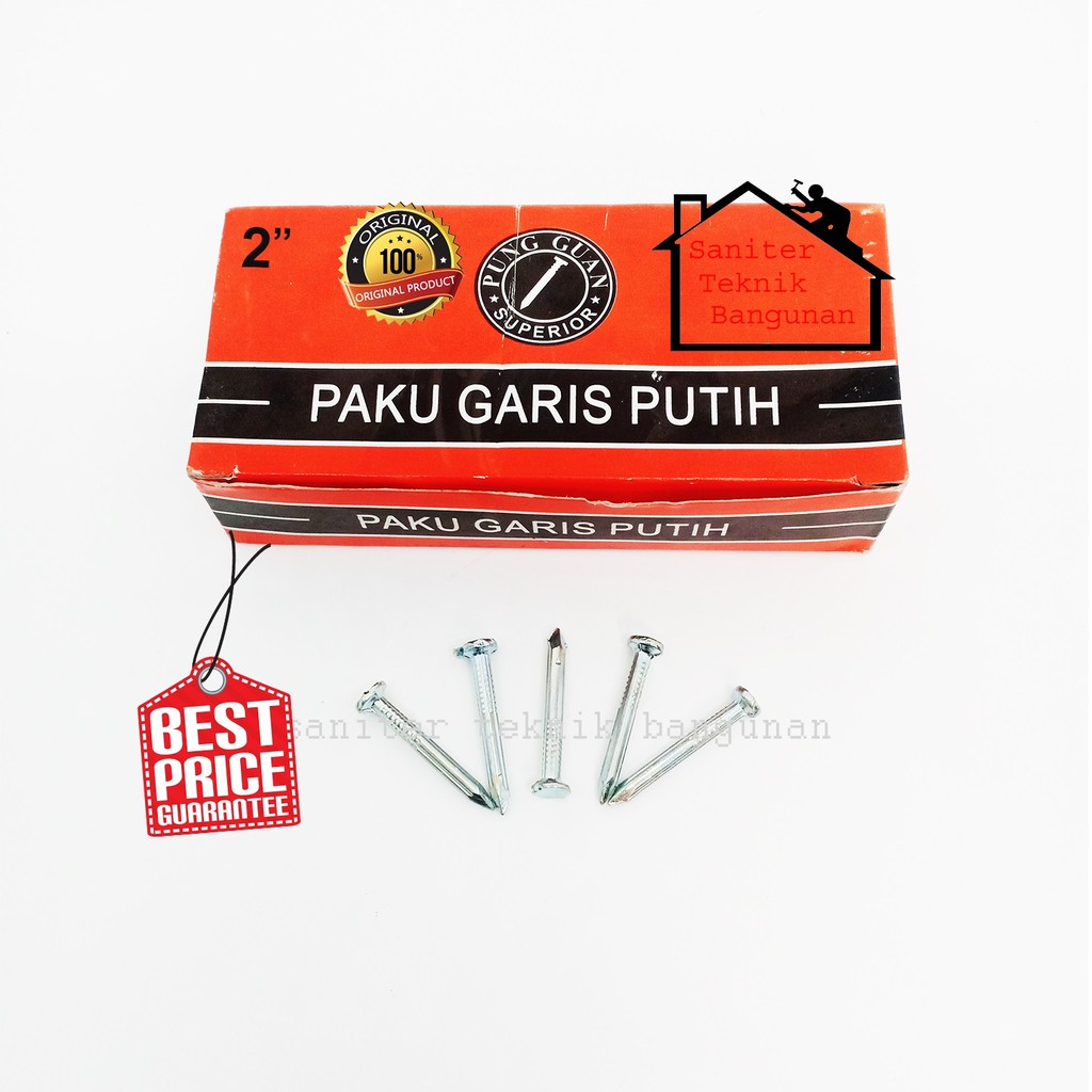 PAKU BETON-PAKU TEMBOK GARIS PUTIH 1&quot; - 5&quot; INCH