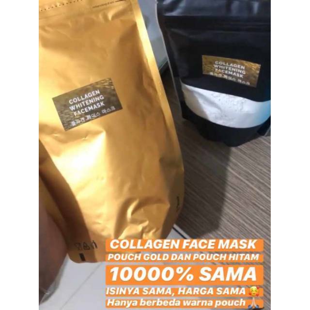 Download Marine Collagen Whitening Face Mask 200 Gram Shopee Indonesia PSD Mockup Templates