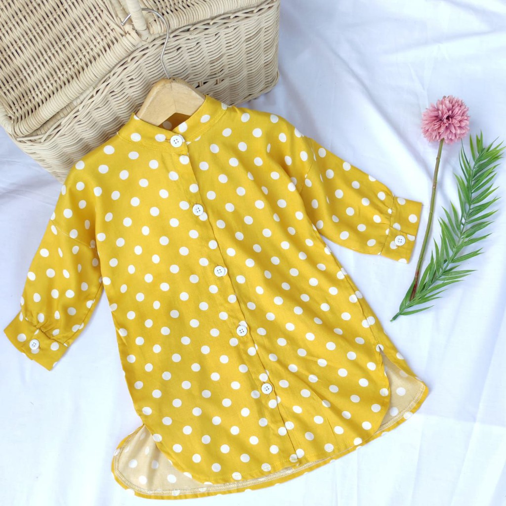 Afsheenastore Tunik Anak Perempuan Minie Polka By Little Aruma