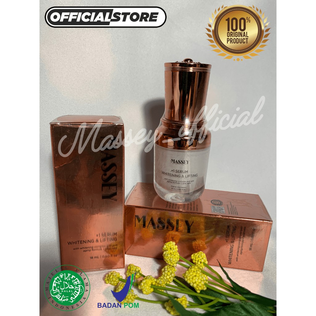 MASSEY SERUM WHITENING & LIFTING BPOM HALAL MUI Rekomendasi Dokter Spesialis di Klinik Kecantikan