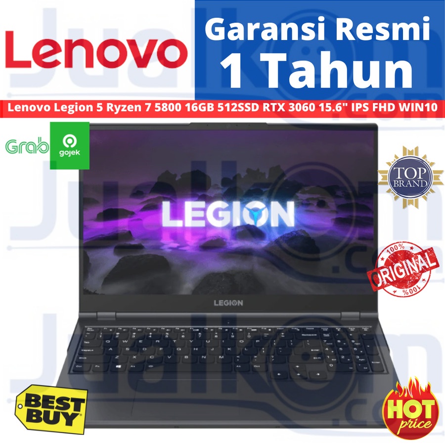 Lenovo Legion 5 Ryzen 7 5800 16GB 512 SSD RTX 3060 15.6 IPS FHD WIN10