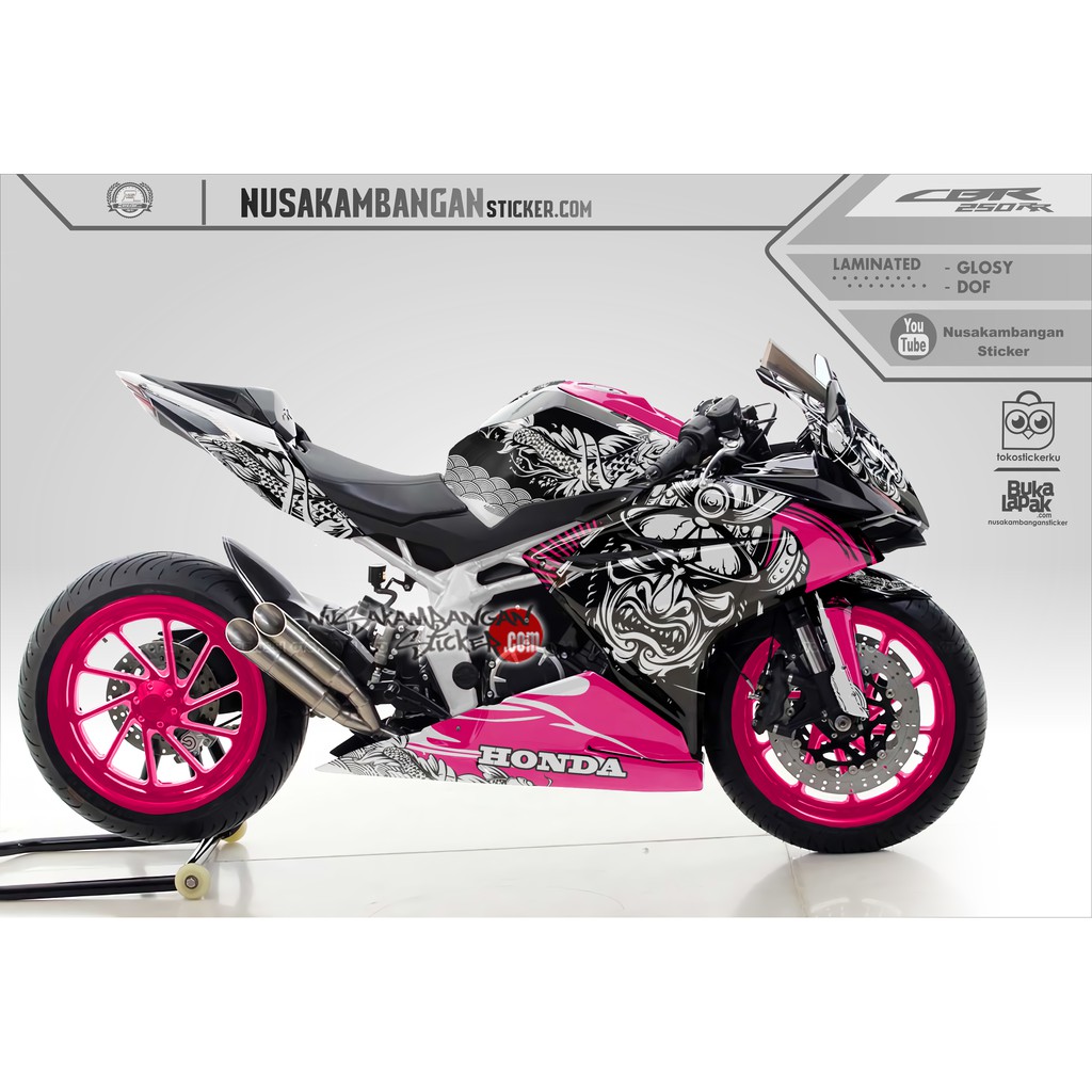 Decal CBR 250 RR – Kabuki Samurai pink