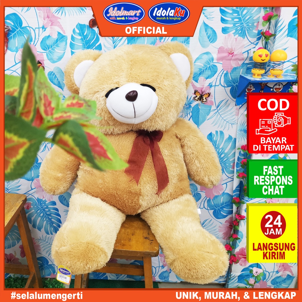 IDOLAKU Boneka Teddy Bear Jumbo / Boneka Beruang