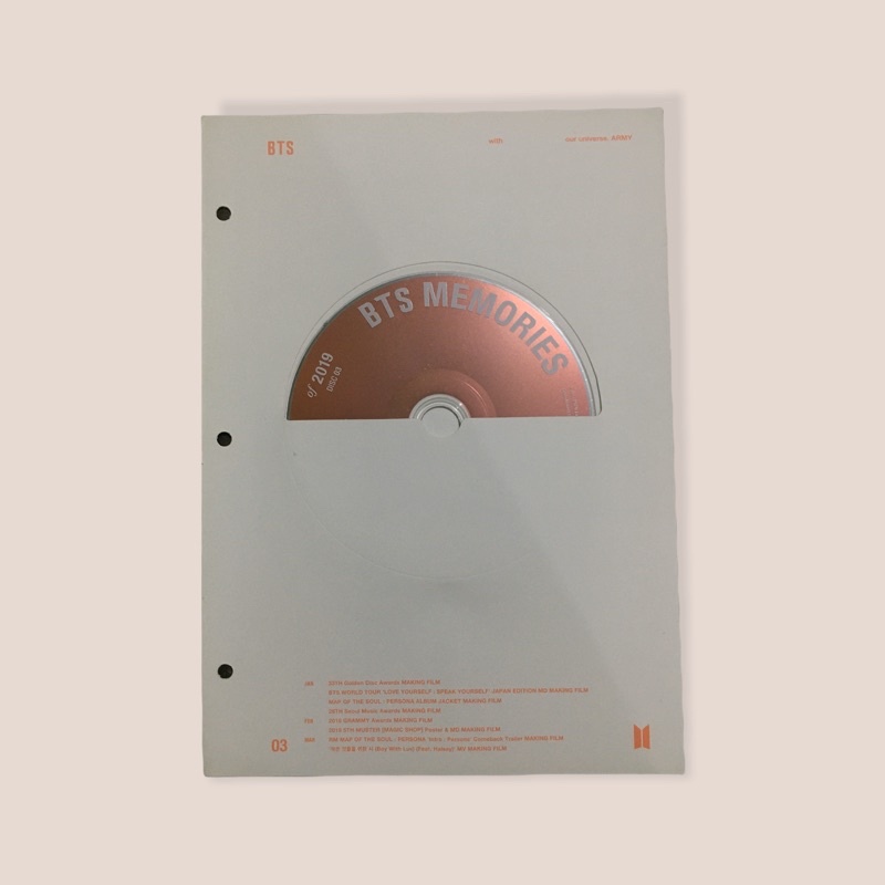 [SHARING] DVD BTS MEMORIES 2019