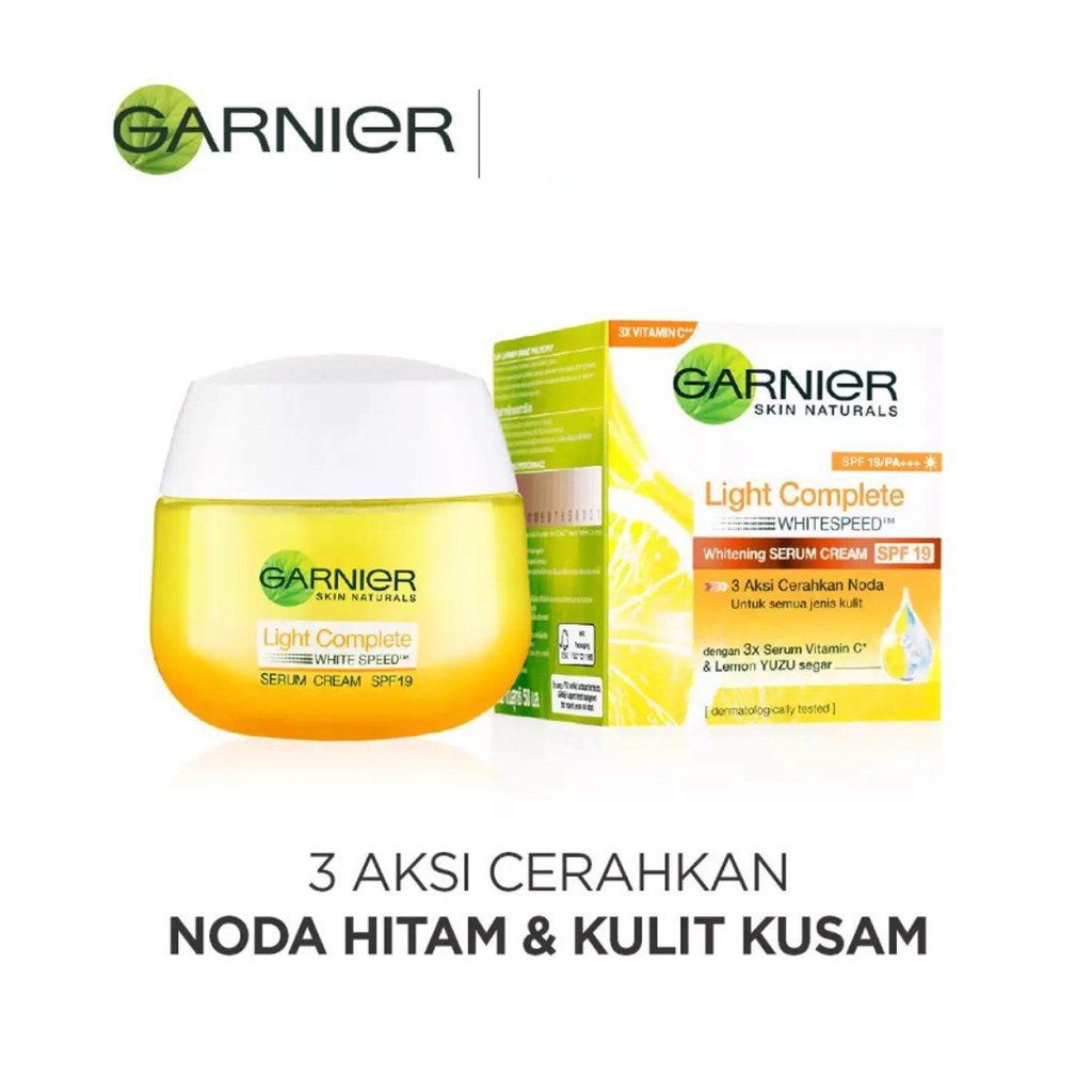 Garnier Bright Complete White Speed Serum Day Cream Extra SPF 36/PA+++ - 50ml | Garnier Bright Complete White Speed Sleeping Mask Night Cream - 50 m l- Skincare (Light complete)