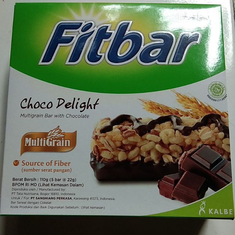 Fitbar Tiramisu Choco Nuts Fruit 5x22g 1 BOX