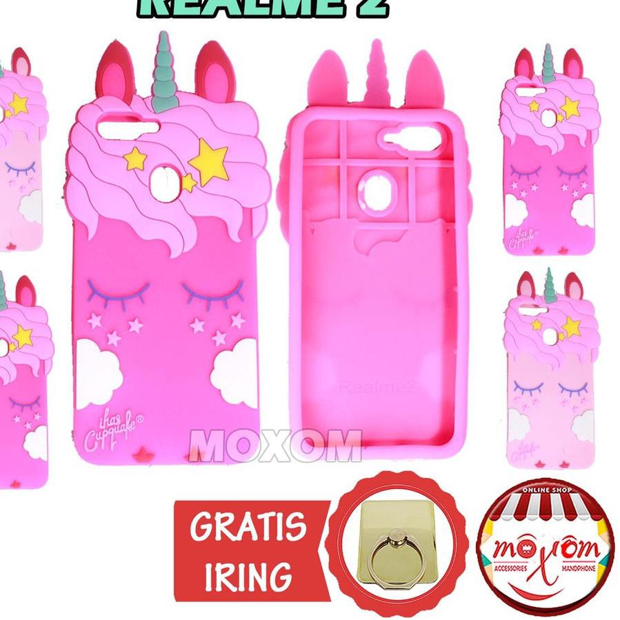 Terbaru Murah Meriah Case Oppo Realme 2 Unicorn 3d 4d Softcase Hp