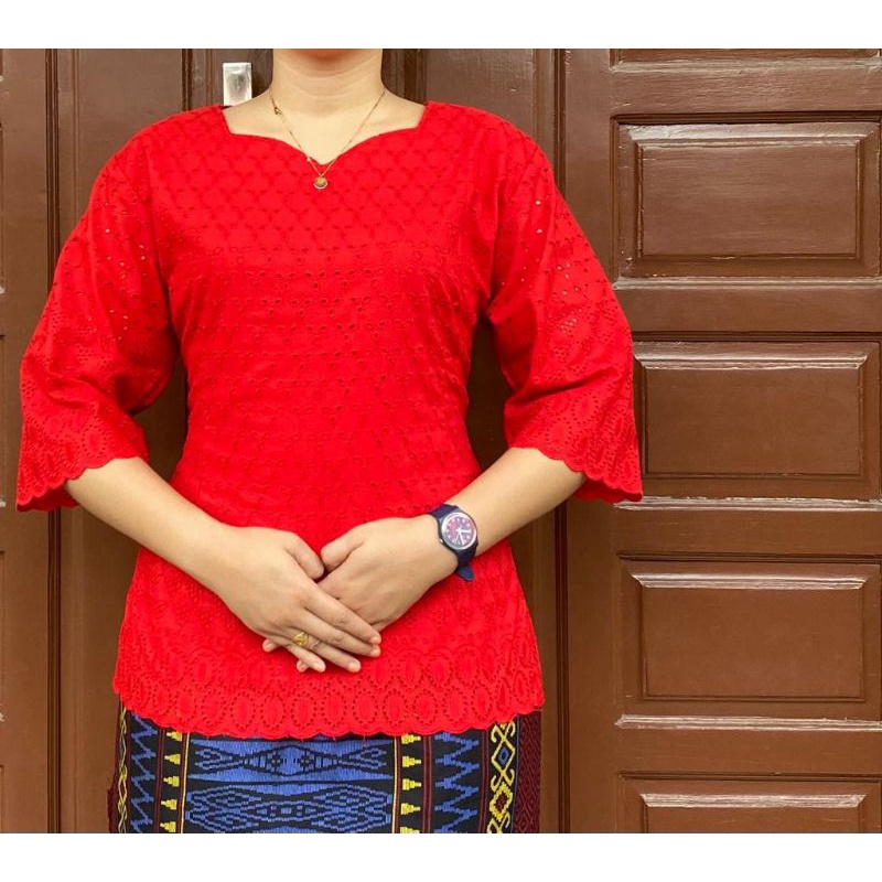 Blus bangkok katun bolong