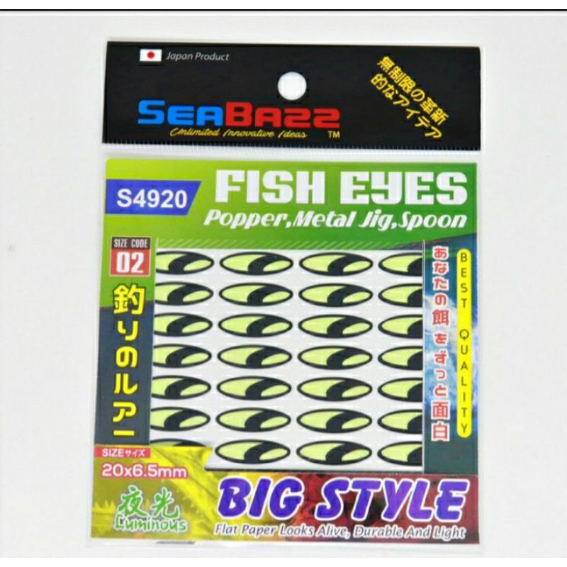 FISH EYES SEABAZZ LUMINOUS BIG STYLE S4920