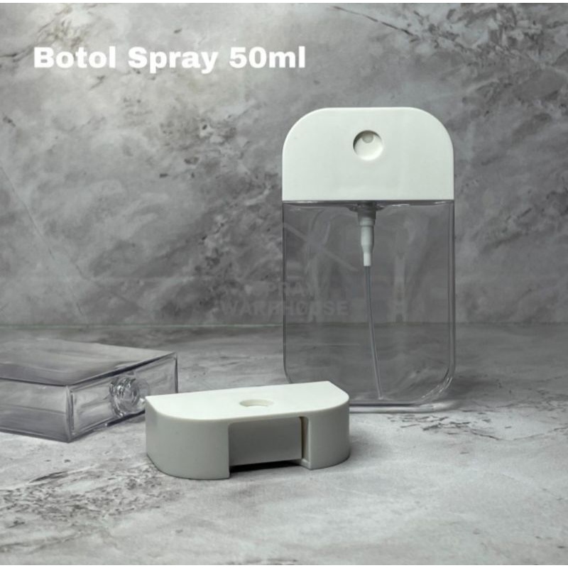 GROSIR / ECERAN Botol Hand Sanitizer Gen 2 Kotak Spray 50ml Versi Putar Botol Saja