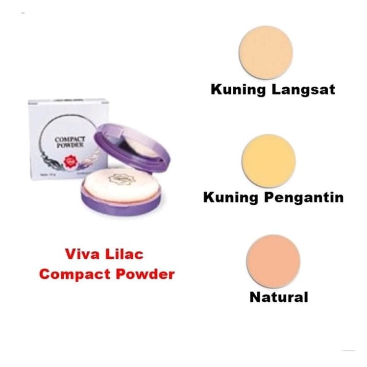 Viva Compact Powder Lilac 19g Bedak Padat