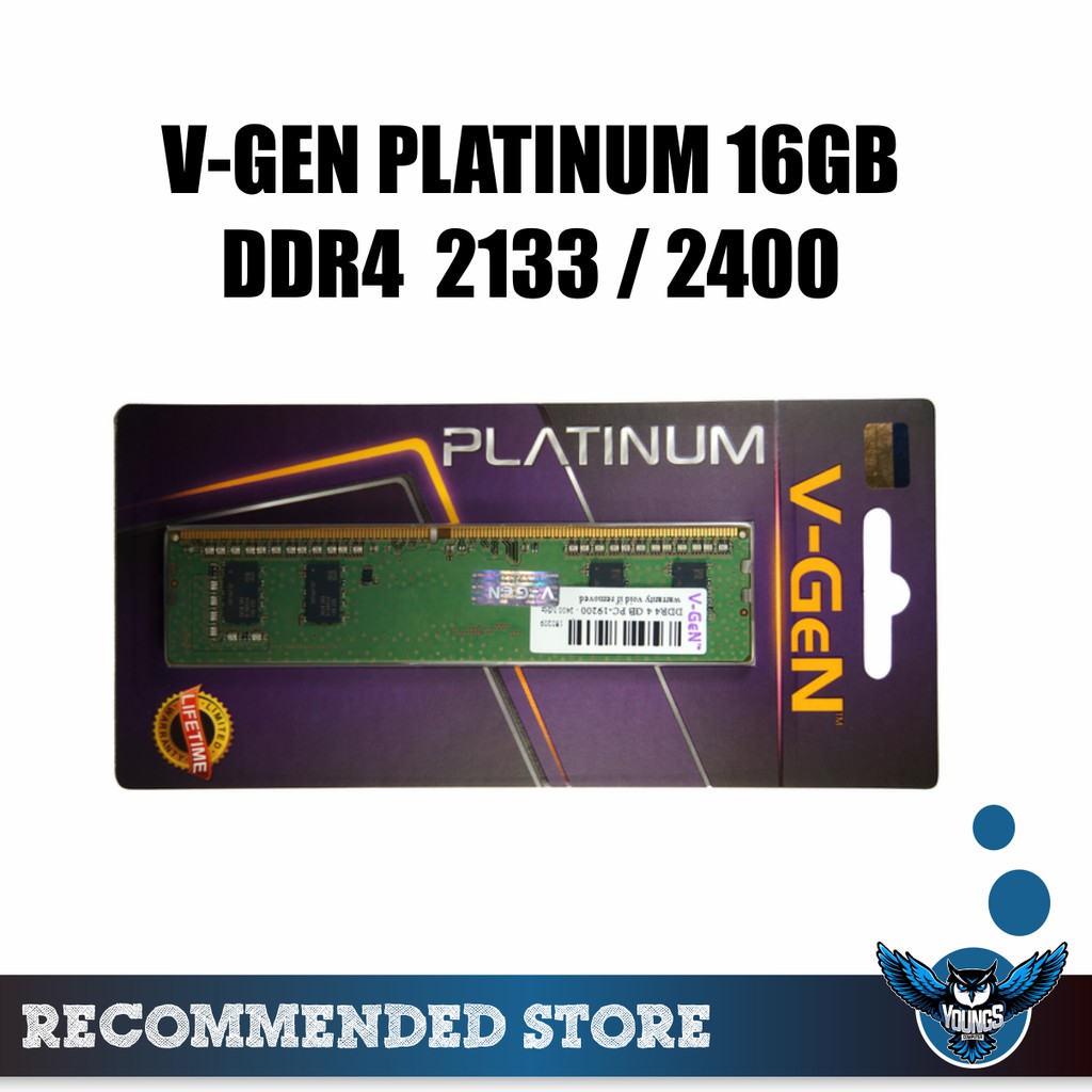 RAM PC V-GEN PLATINUM DDR4 16GB 2133 / 2400 LONGDIMM VGEN