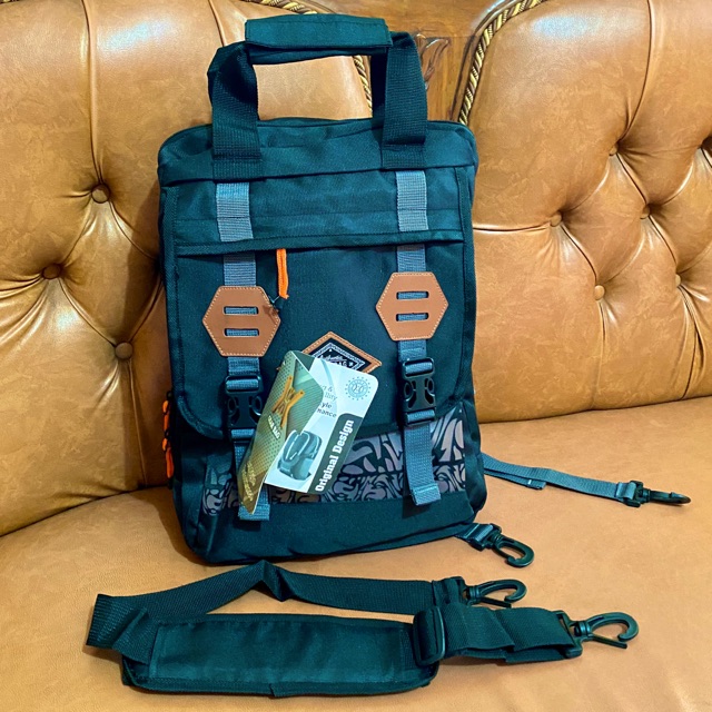 Tas ransel laptop 2 in 1/ tas selempang laptop 3 in 1/gendong / selempang